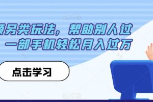 中视频另类玩法，帮助别人过原创，一部手机轻松月入过万【揭秘】-麦资源网