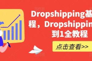 Dropshipping基础课程,Dropshipping从0到1全教程-麦资源网