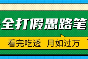 职业打假人必看的全方位打假思路笔记，看完吃透可日入过万【揭秘】-麦资源网