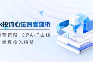 （12784期）tiktok投流心法深度剖析：市场运营策略+CPA-T曲线，掌握投流精髓-麦资源网