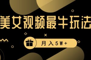 美女短视频最牛玩法，流量高，变现快，轻松月入5W+【揭秘】-麦资源网