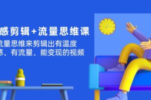 （11589期）高级感 剪辑+流量思维：用流量思维剪辑出有温度/有质感/有流量/能变现视频-麦资源网