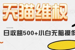 天猫维权，日收益500+小白简单无脑操作每天动动手就可以【仅揭秘】-麦资源网