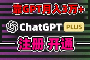（8945期）靠卖chatgp账号，4.0代充，日入1000+，精准引流，暴力变现-麦资源网