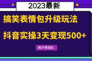 （6069期）搞笑表情包升级玩法，简单操作，抖音实操3天变现500+-麦资源网
