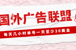 （4662期）外面收费1980最新国外LEAD广告联盟搬砖项目，单号一天至少30美金(详细教程)-麦资源网