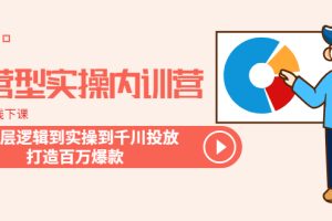 （6067期）运营型实操内训营-第28期线下课 从底层逻辑到实操到千川投放 打造百万爆款-麦资源网