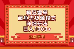 （11955期）2024闲鱼疯狂爆单项目6.0最新玩法，日入1000+玩法分享-麦资源网