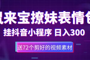（5560期）鼠来宝撩妹表情包，通过抖音小程序变现，日入300+（包含72个动画视频素材）-麦资源网