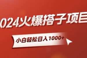 （10788期）小白轻松上手，日入1000+，搭子项目-麦资源网