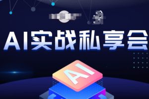 AI实战私享会,各种ai变现玩法,AI变现思路-麦资源网