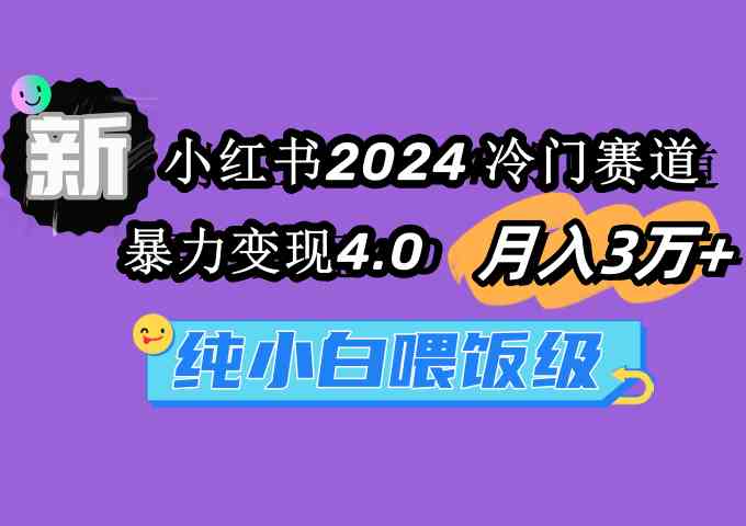 图片[1]-（9133期）小红书2024冷门赛道 月入3万+ 暴力变现4.0 纯小白喂饭级