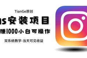 （6431期）帮别人安装ins，一单赚10元-30元不等，可以日入千元（当天见收益）-麦资源网