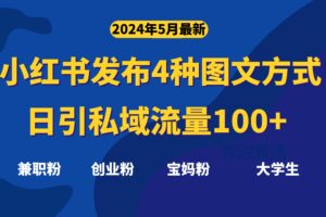 （10677期）最新小红书发布这四种图文，日引私域流量100+不成问题，-麦资源网