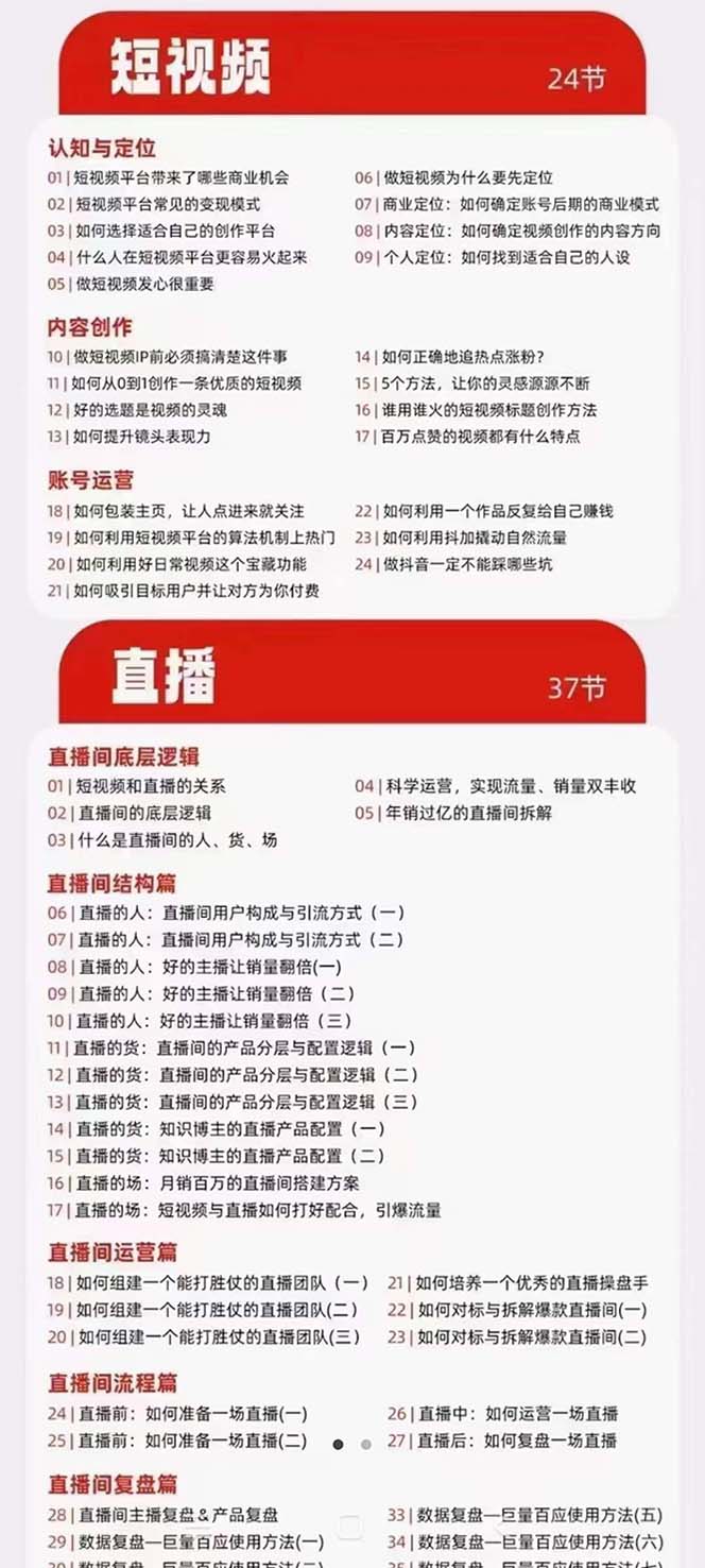 图片[2]-（7129期）网红校长·短视频IP变现通关秘笈：短视频篇+直播篇+产品篇+私域篇+商业模式