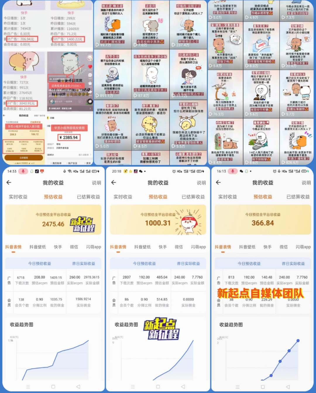 图片[2]-（5444期）动态背景表情包取图小程序，1万播放量收益10~15元，一条大热门赚几千上万