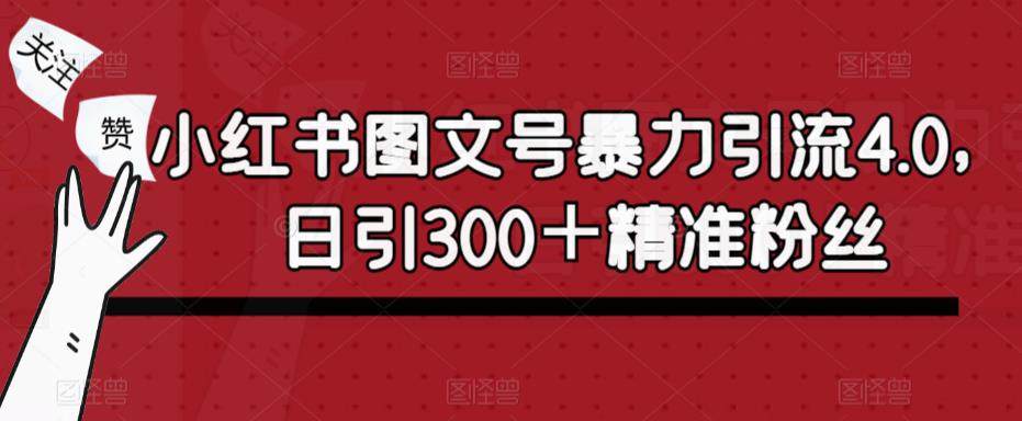 小红书图文号*引流4.0，日引300＋*粉丝【揭秘】