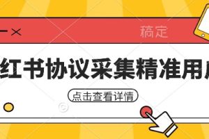 小红书采集工具，可以采集任何行业的精准用户（附软件）-麦资源网