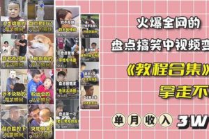 抖音搞笑盘点中视频项目，附全套素材包及工具礼包，轻松制作热门视频-麦资源网