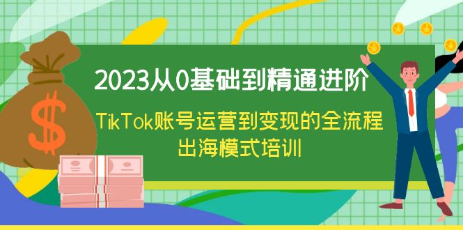图片[1]-（6299期）2023从0基础到精通进阶，TikTok账号运营到变现的全流程出海模式培训