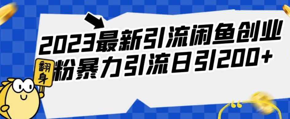 2023*引流闲鱼创业粉*引流日引200+【揭秘】