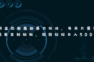 （11245期）网盘拉新最新暴力玩法，每天简单只需要复制粘贴，轻轻松松日入500+-麦资源网