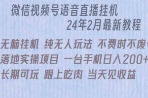 微信直播无脑挂机落地实操项目，单日躺赚收益200+-麦资源网