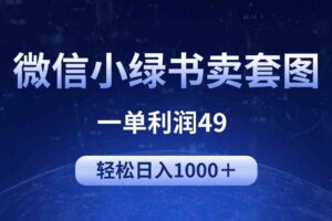（9915期）冷门微信小绿书卖美女套图，一单利润49，轻松日入1000＋-麦资源网