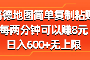 （11428期）高德地图简单复制粘贴，每两分钟可以赚8元，日入600+无上限-麦资源网