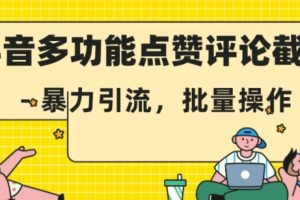 抖音多功能点赞评论截留，暴力引流，批量操作【揭秘】-麦资源网