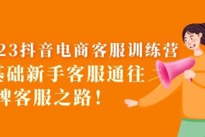 （5688期）2023抖音·电商客服训练营：0基础新手客服通往金牌客服之路！-麦资源网