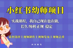 （5746期）单天200-700的小红书幼师项目（虚拟），长久稳定正规好操作！-麦资源网
