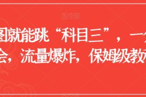 一张图就能跳“科目三”，一分钟学会，流量爆炸，保姆级教程【揭秘】-麦资源网