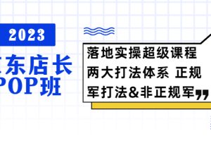 （5699期）2023京东店长·POP班 落地实操超级课程 两大打法体系 正规军&非正规军-麦资源网