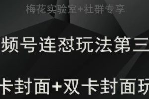 梅花实验室社群专享视频号连怼玩法半卡封面+双卡封面技术-麦资源网