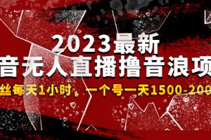 （4746期）2023最新抖音无人直播撸音浪项目，0粉丝每天1小时，一个号一天1500-2000元-麦资源网