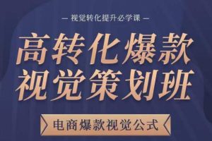 高转化爆款视觉策划班，电商爆款视觉公式，视觉转化提升必学课-麦资源网