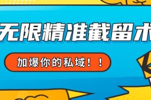 全球首发–79的眉笔给不了你-抖音无限精准截留术能给【揭秘】-麦资源网