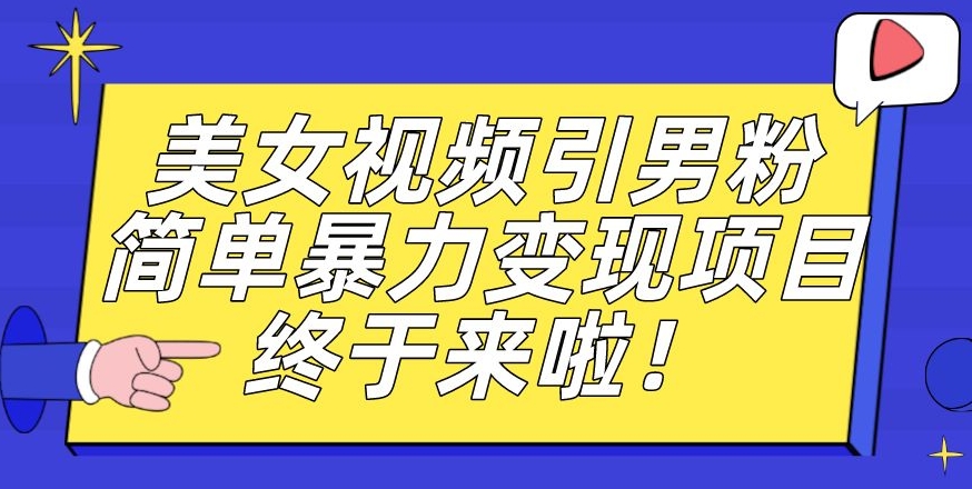 价值3980的男粉*引流变现项目，一部手机简单操作，新手小白轻松上手，每日收益500+【揭秘】