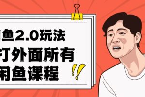 闲鱼2.0玩法单号每天日入2000，吊打市面所有课程-麦资源网