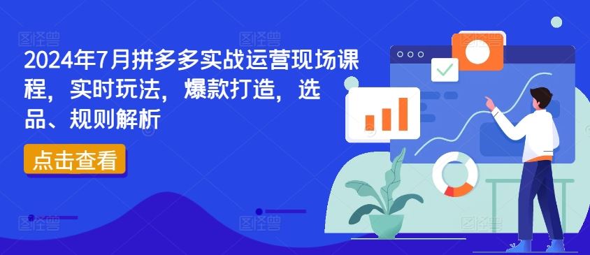 2024年7月拼多多实战运营现场课程，实时玩法，*打造，选品、规则解析