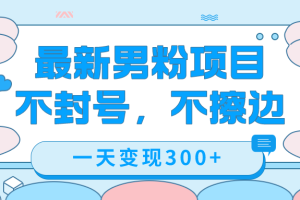 （7450期）最新男粉变现，不擦边，不封号，日入300+（附1360张美女素材）-麦资源网