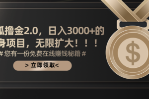 （11196期）搜狐撸金2.0日入3000+，可无限扩大的翻身项目-麦资源网
