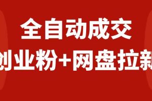 （7933期）创业粉＋网盘拉新+私域全自动玩法，傻瓜式操作，小白可做，当天见收益-麦资源网