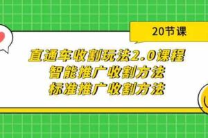 （9692期）直通车收割玩法2.0课程：智能推广收割方法+标准推广收割方法（20节课）-麦资源网