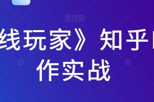 《前线玩家》知乎IP写作实战-麦资源网