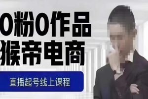 猴帝最新1600线上课，0粉起号实操教学，自然流量天花板，7-8月9节，20+小时-麦资源网