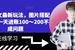 小说推文最新玩法，图片搭配文案，一天进账100～200不成问题-麦资源网