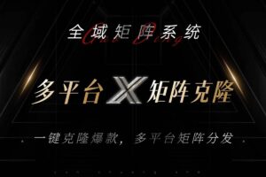 （13126期）全域矩阵系统，可一键克隆爆款矩阵分发到多个平台！矩阵操作日引流500+！-麦资源网