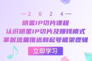（13072期）明星IP切片课程：认识明星IP切片及赚钱模式，掌握流量推送和起号框架逻辑-麦资源网